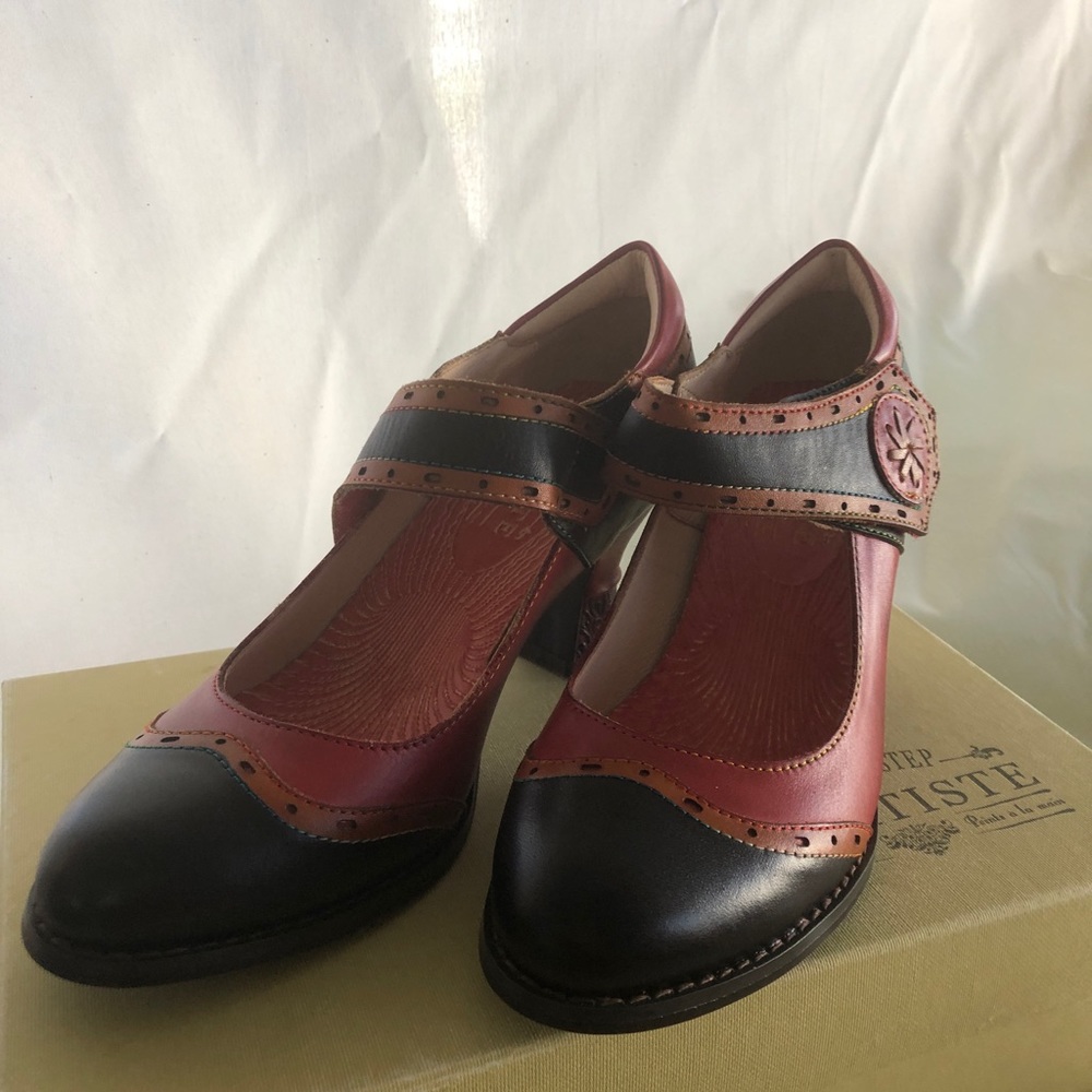 L ‘ Artiste spring step retro maryjanes